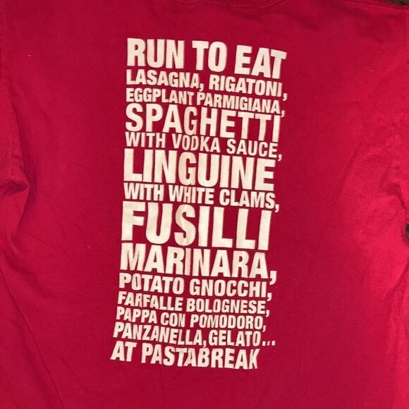Pasta 🍝 Break NYC Pasta Theme Graphic T Shirt Size Medium Unisex - Picture 4 of 4